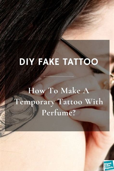 how to do the fake tattoo with perfume|make your own temporary tattoo.